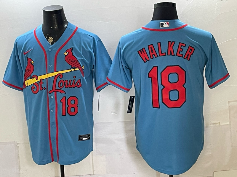 Men 2026 St.Louis Cardinals #18 Walker blue Nike MLB Jersey 0728001